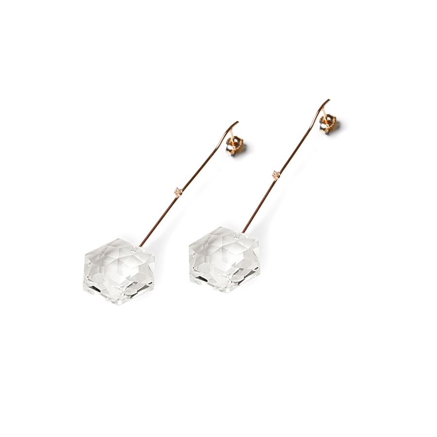 Rose gold 'Amo' with crystals AMI | OR7 CDR OTTGAU9R CT.0,04